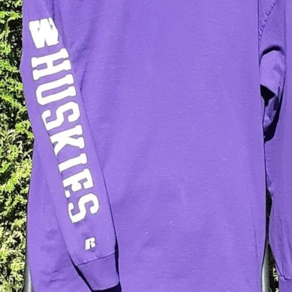 Washington Huskies Long Sleeve Purple Tee XL - Picture 10 of 13